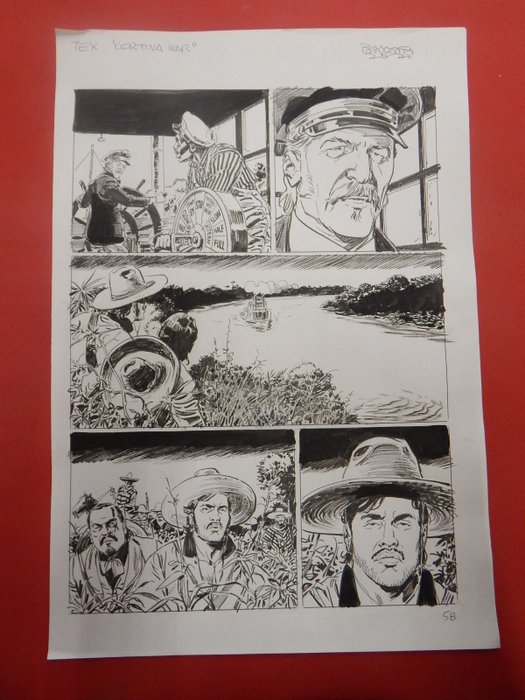 Brindisi Bruno - 7 Original page - Tex Willer #41 - "I guerriglieri di Juan Cortina" - 2022