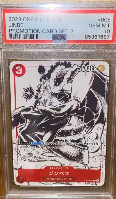 Bandai - 1 Graded card - Promotion Card Set 2 - Jinbe - Carte Promotionnelle 2023 One Piece - PSA 10