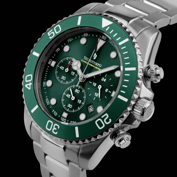 Tecnotempo  - Chronograph 100M - "Chronosphere" Limited Edition - - TT.100CS.GRN (Green) - Mænd - 2011-nu