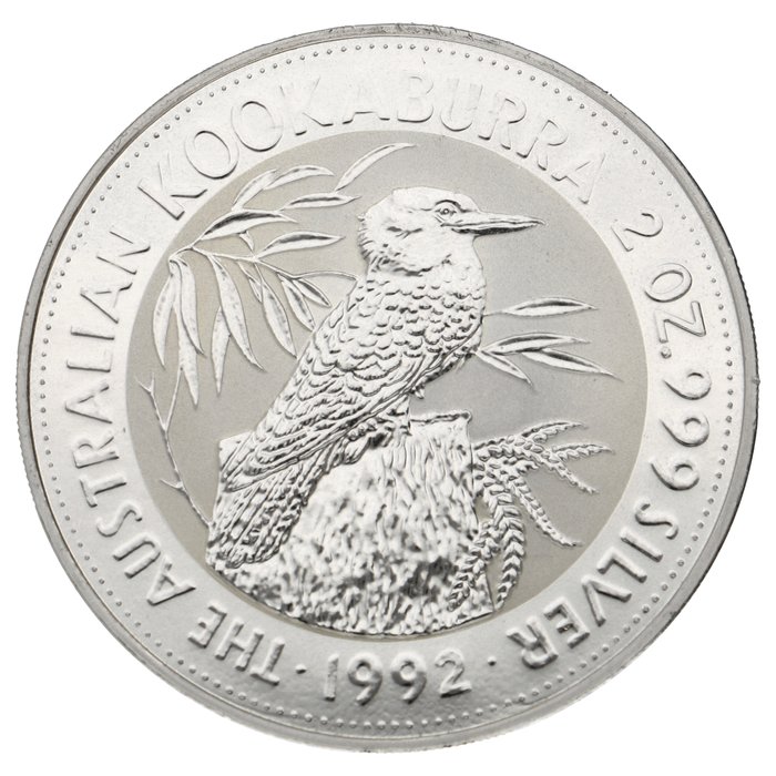 Australien 2 Dollars 1992 "Kookaburra" 2 Oz (999)  (Ingen mindstepris)