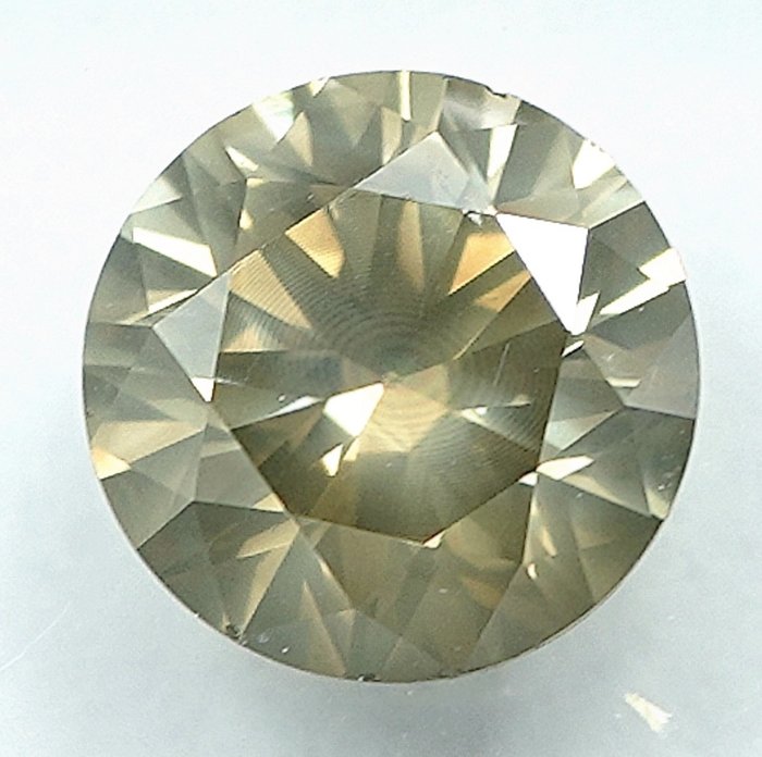 1 pcs Diamant  (Naturfarvet)  - 1.07 ct - Fancy Grålig Gul - SI2 - International Gemological Institute (IGI)