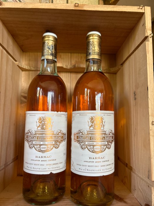 1985 Château Coutet - Sauternes 1er Grand Cru Classé - 2 Flasker (0,75 L)