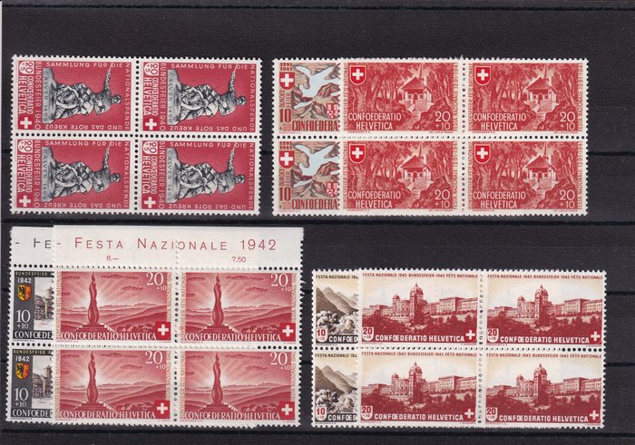 Schweiz 1938/1963 - Samling Pro Patria - SBK B1/B117