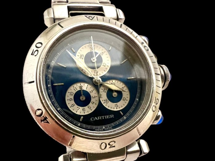 Cartier - Pasha Chronograph - 1352.1 - Mænd - 2000-2010