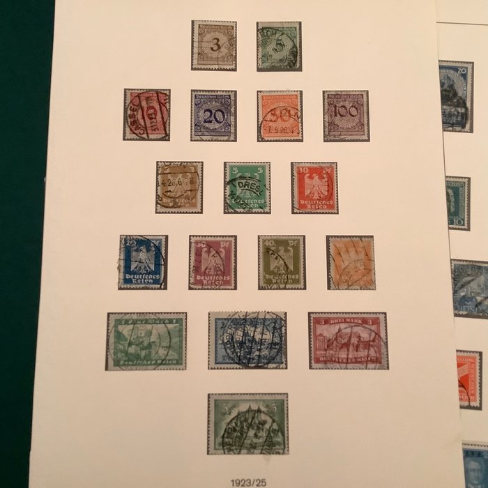 Tyske Kejserrige 1923/1930 - Collection Weimar Republic inklusive IAA- og Nothilfe-serien - Michel 338/440