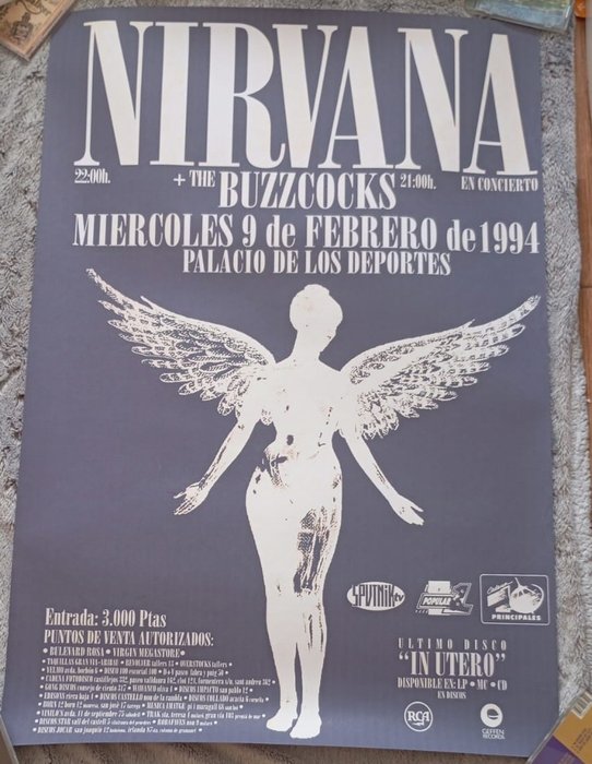 Kurt Conain - Nirvana "IN UTERO" - 1990‹erne