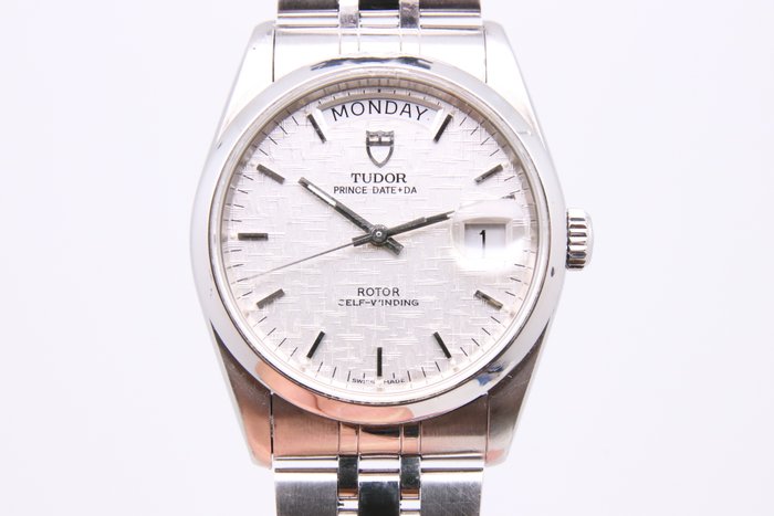 Tudor - Prince Date+Day - 76200 | Silver Linen Dial | Circa 1984 - Mænd - 1980-1989