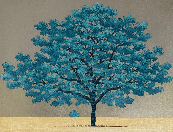 Tree series: "Blue Tree" - Limited edition 305/500 - 2008 - NO RESERVE - Hajime Namiki 並木 (b 1948) - Japan