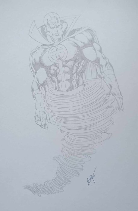 MC Wyman - 1 Original drawing - Justice League of America - RED TORNADO - 2009