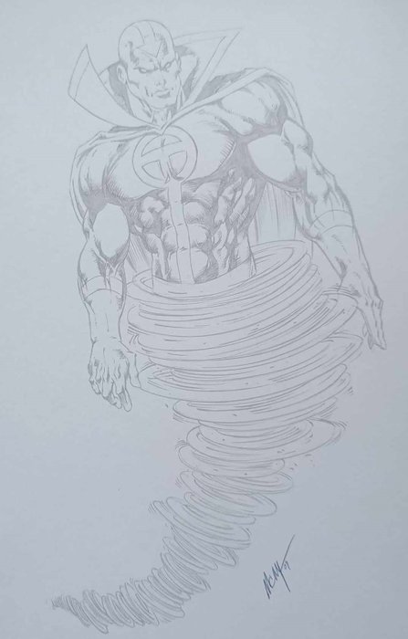 MC Wyman - 1 Original drawing - Justice League of America - RED TORNADO - 2009