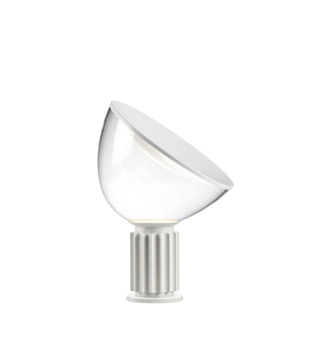 Flos - Achille and Pier Giacomo Castiglioni (1962) - Lampe - Taccia Small mat hvid - Aluminium, Glas