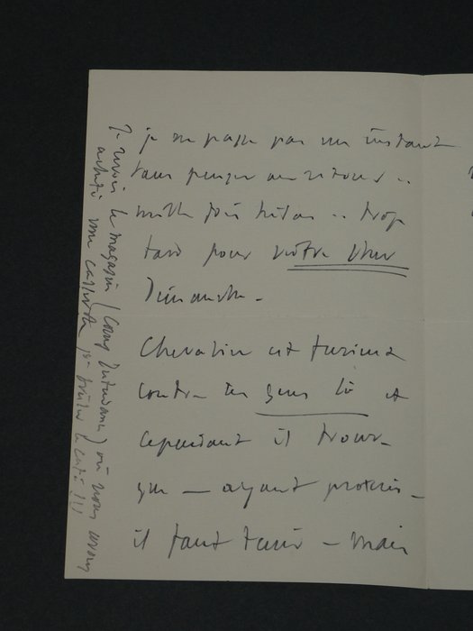 Jules Massenet - Lettre autographe signée de 4 pages, "J'en pleure..." - 1904