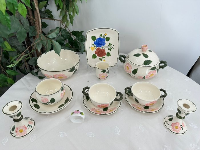 Villeroy  Boch Bauernblume Suppen-Set - Middagssæt (12) - Porcelæn - 12-delt håndmalet stykke