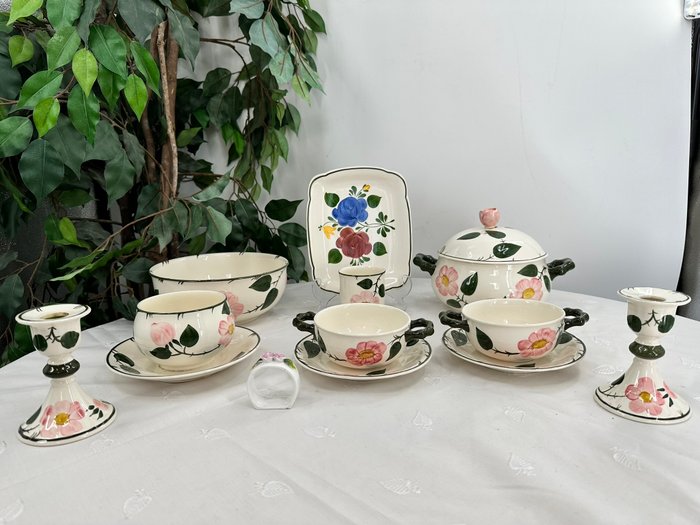 Villeroy  Boch Bauernblume Suppen-Set - Middagssæt (12) - Porcelæn - 12-delt håndmalet stykke