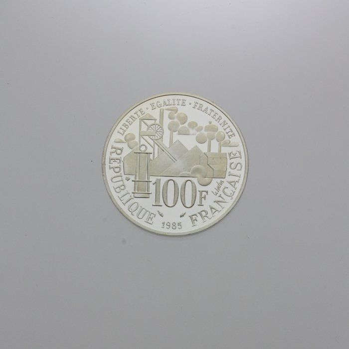 Frankrig. 100 Francs 1985 "Germinal", Proof  (Ingen mindstepris)