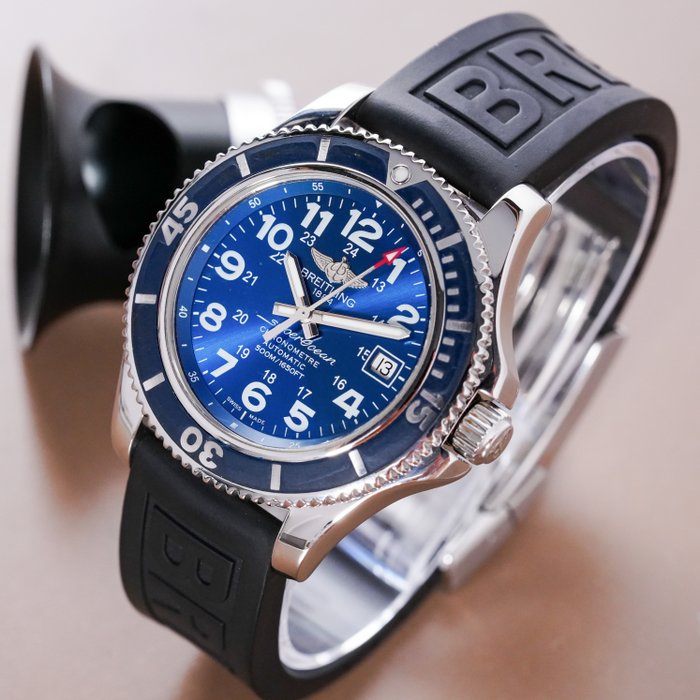 Breitling - Superocean II 42 Blue Dial Date - A17365 - Mænd - 2011-nu