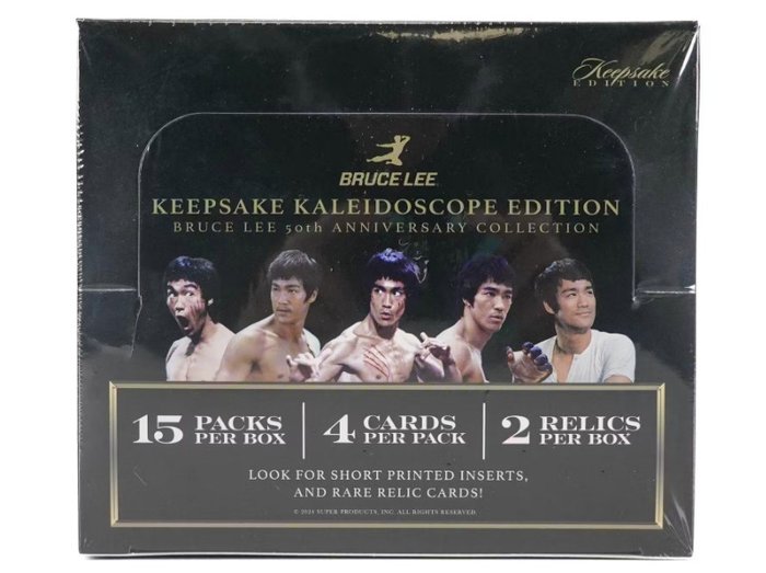 2024 Keepsake Keepsake 50th Anniversary Kaleidoscope Edition - Bruce Lee - 2 x Bruce Lee Relic Card per Box! - 60 Cards - 1 Card - Næsten så god som ny (NM)