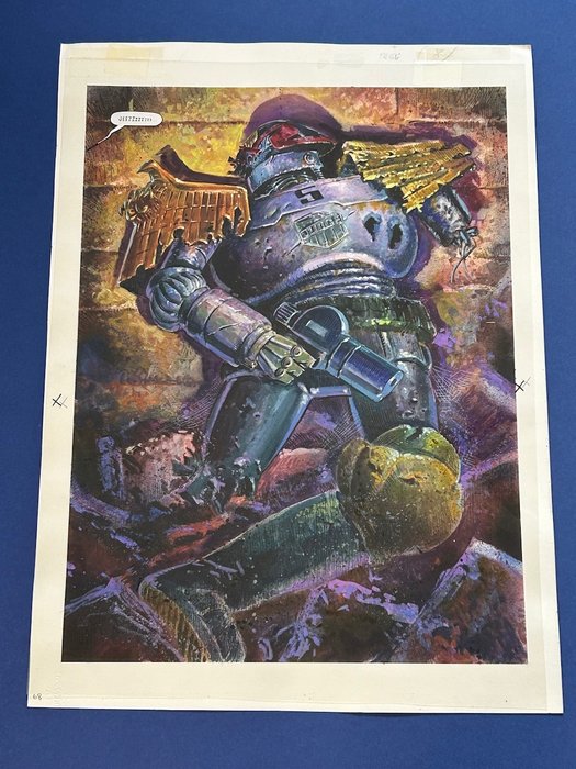 Benet, Manuel - 1 Original colour page - Judge Dredd - Mass Destruction