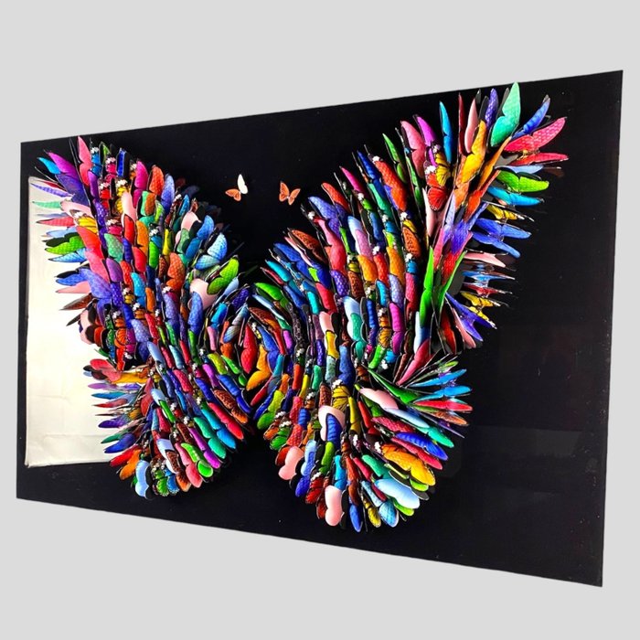 Blackarts - XL Louis vuitton 3D butterfly mix wall art