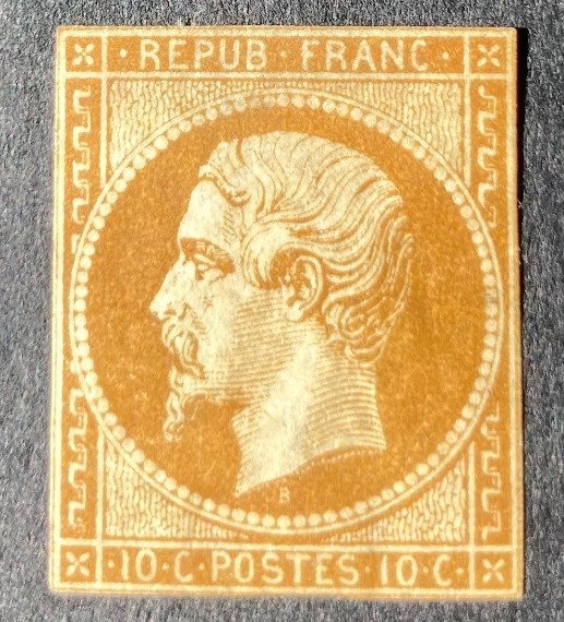 Frankrig 1852 - Sjælden Yvert no. 9 - cv 48.500