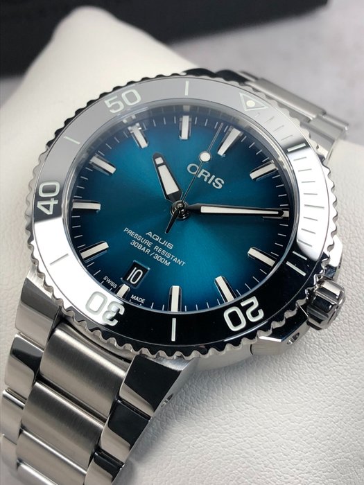 Oris - Aquis Diver Blue Automatic " - Ingen mindstepris - 01 733 7732 4155-07 8 21 05PEB - Mænd - 2011-nu