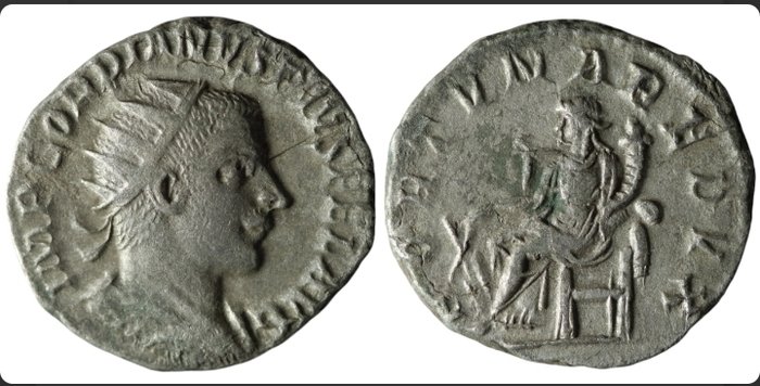 Romarriket. Gordian III (AD 238-244). Antoninianus Fortuna  (Ingen mindstepris)