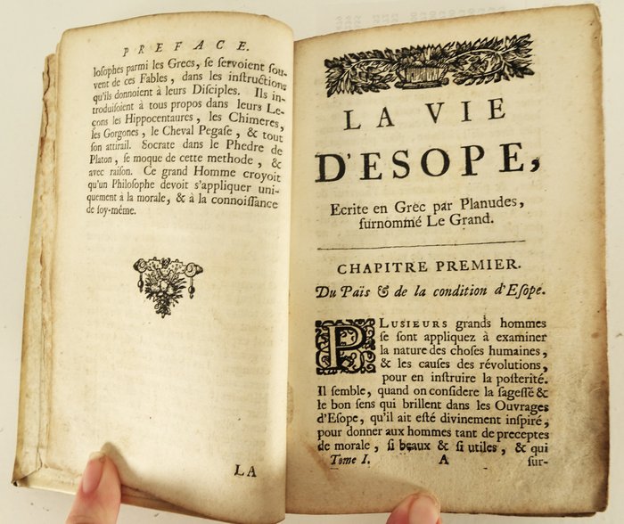 Aesopus - Les fables d'Esope phrigien, avec celles de Philelphe. Traduction nouvelle, enriche de discours - 1708