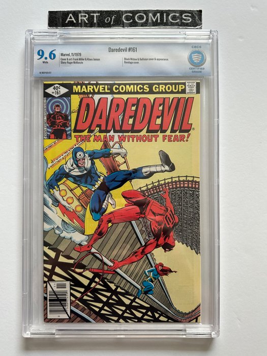 Daredevil #161 - Bullseye  Black Widow Appearance - CBCS Graded 9.6 - 1 Graded comic - Første udgave - 1979