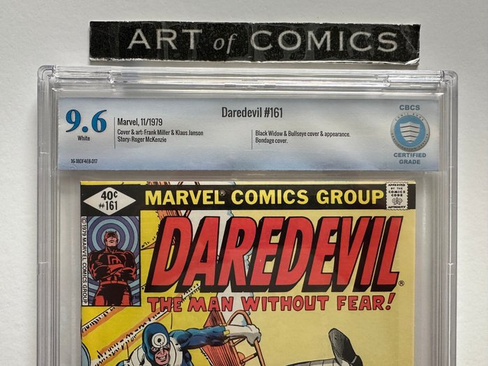 Daredevil #161 - Bullseye  Black Widow Appearance - CBCS Graded 9.6 - 1 Graded comic - Første udgave - 1979