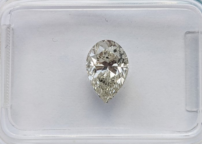 1 pcs Diamant  (Natur)  - 101 ct - Pære - L - SI2 - International Gemological Institute (IGI)