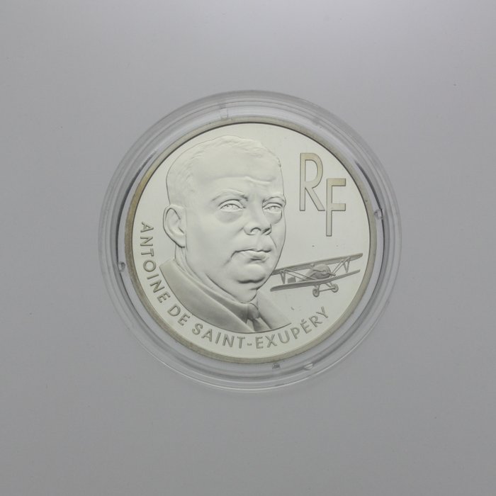 Frankrig. 10 Francs 2000 "Antoine de Saint-Exupéry" Proof  (Ingen mindstepris)