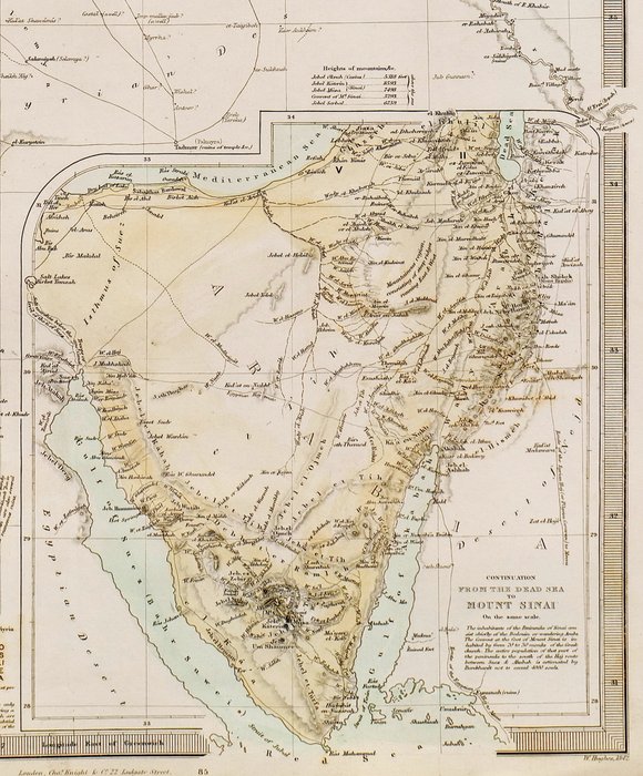 Middle East - Syrien, Det Hellige Land, Sinai-halvøen; S.D.U.K. - Syria - 1839