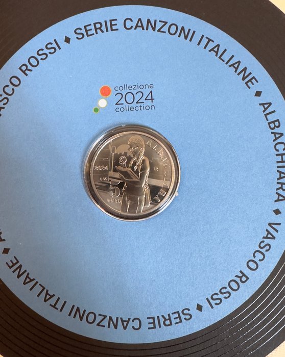 Italien 5 Euro 2024 "Vasco Rossi"