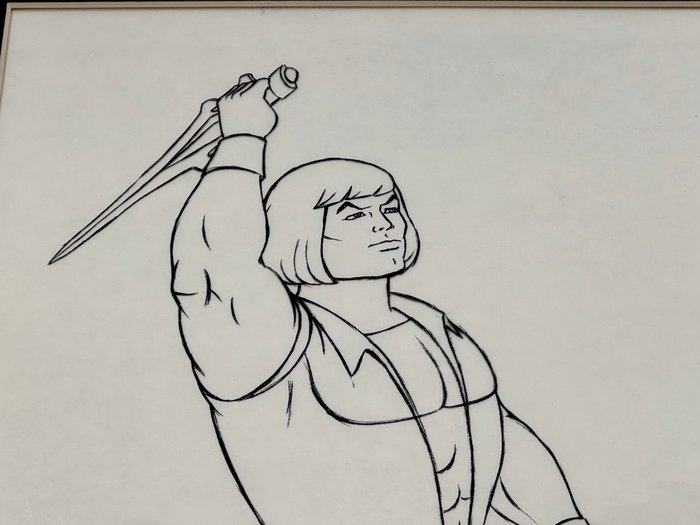 He-Man Cel - He-Man - Masters of the Universe / Unpainted Cel RARE! - 1983