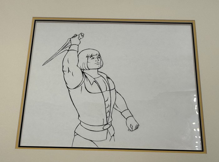 He-Man Cel - He-Man - Masters of the Universe / Unpainted Cel RARE! - 1983