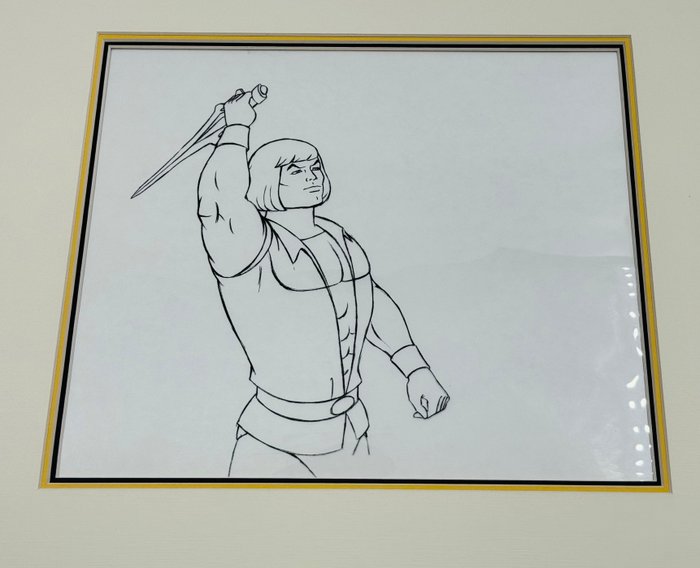 He-Man Cel - He-Man - Masters of the Universe / Unpainted Cel RARE! - 1983