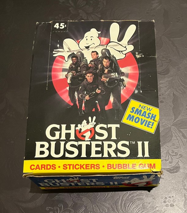 Topps - 1 Box - Ghostbusters II - 1989 - Original Vintage Hobby Box - 35 Sealed Wax Packs