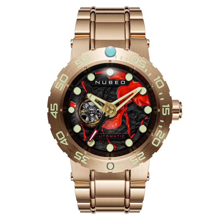 Nubeo - Authentic MARS Meteorite - Limited Edition - Automatic - GOLDEN ASH - Ingen mindstepris - Mænd - Ny