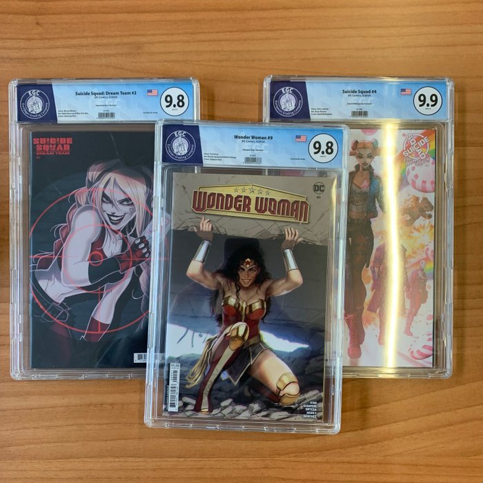 Suicide Squad: Dream Team 2+4 / Wonder Woman 9 Stjepan Sejic Variant - EGC graded - 3 Graded comic