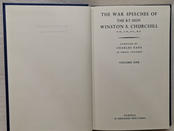 Winston S. Churchill - The War Speeches of Winston S. Churchill - 1970