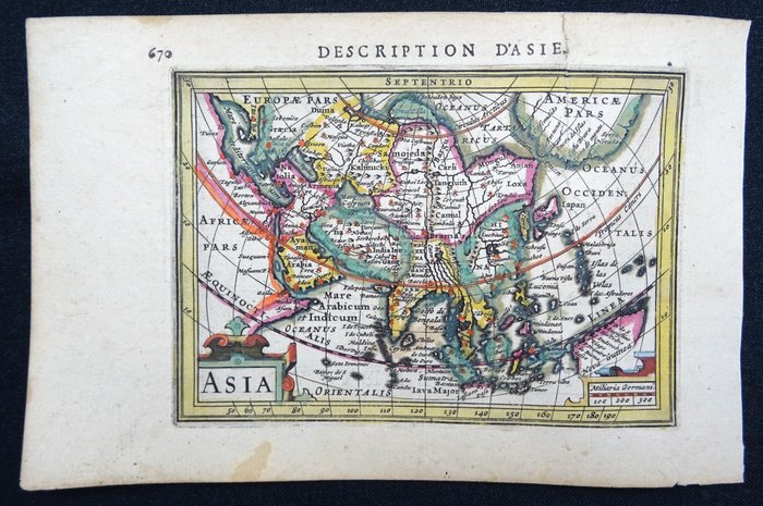 Asien - Alaska / Australien; B. Langenes / P. Bertius / J. Hondius - Asia - 1601-1620