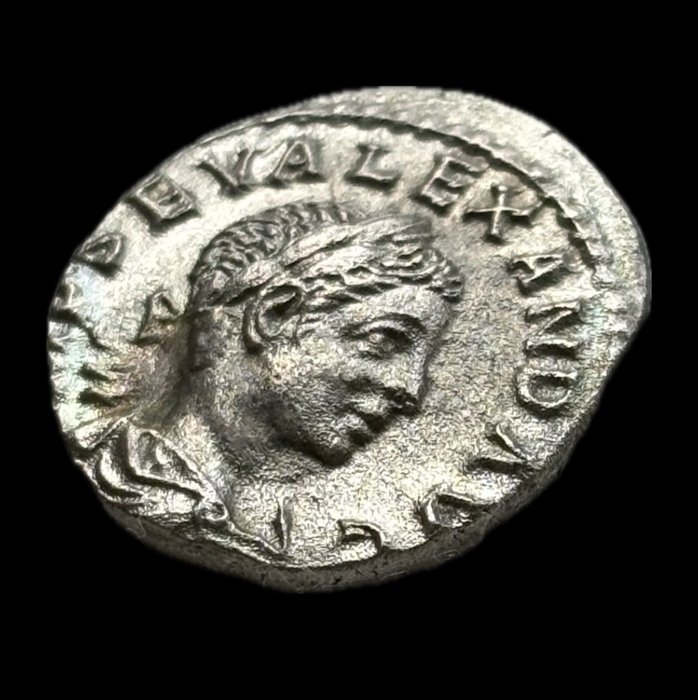 Romarriket. Severus Alexander (AD 222-235). Denarius Rome - SALVS PVBLICA  (Ingen mindstepris)