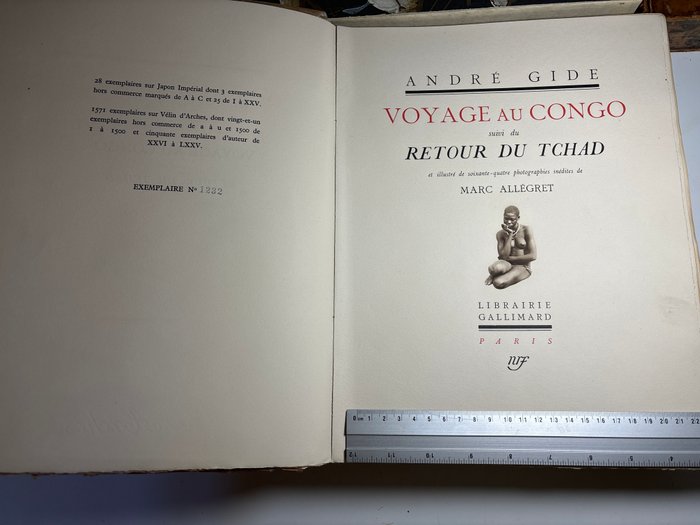 André Gide - Voyage au Congo suivi du retour du Tchad et illustré de soixante-quatre photographies inédites de - 1929