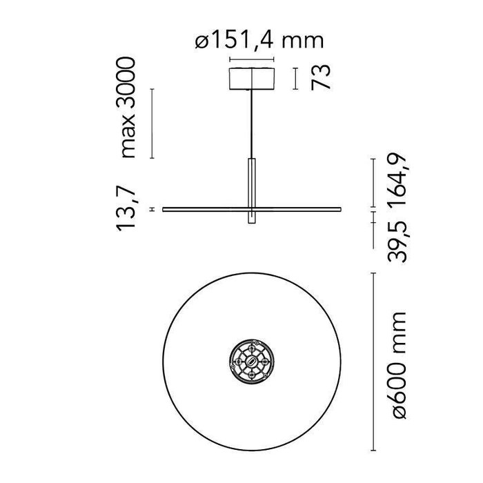 Flos - Michael Anastassiades - Lampe - Metal - Min disk