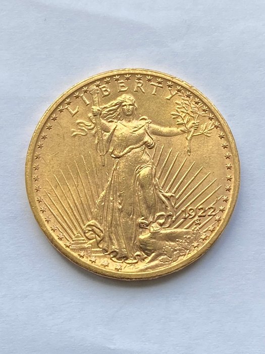 Förenta staterna St Gaudens $20 Gold Double Eagle 1922