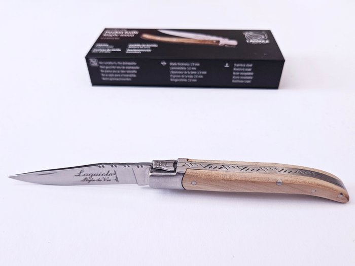 Laguiole - Pocket Knife - Maple Wood - style de - Lommekniv