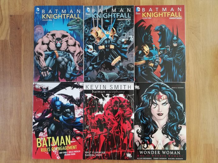 Batman Wonder Woman - Knightfall volume 1 2 and 3 (compleet) + 3 harcovers Batman  Wonder Woman - 6 Comic - Flere udgaver - 2007/2012