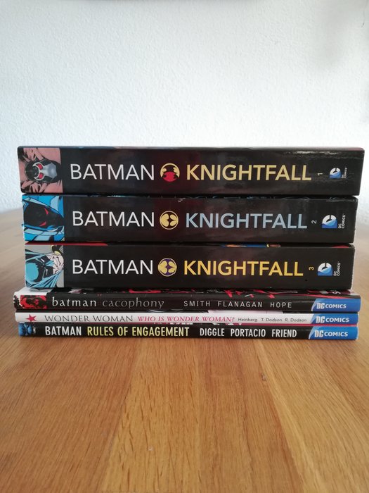 Batman Wonder Woman - Knightfall volume 1 2 and 3 (compleet) + 3 harcovers Batman  Wonder Woman - 6 Comic - Flere udgaver - 2007/2012