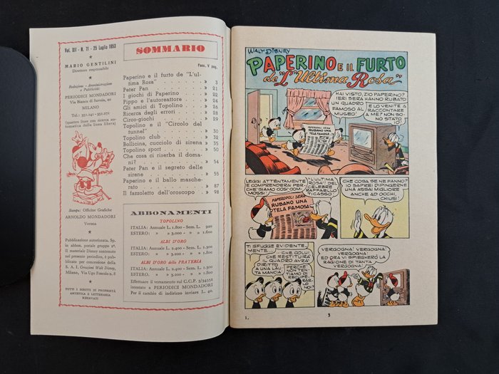 Topolino Libretto n. 71 - 1 Comic - Første udgave - 1953