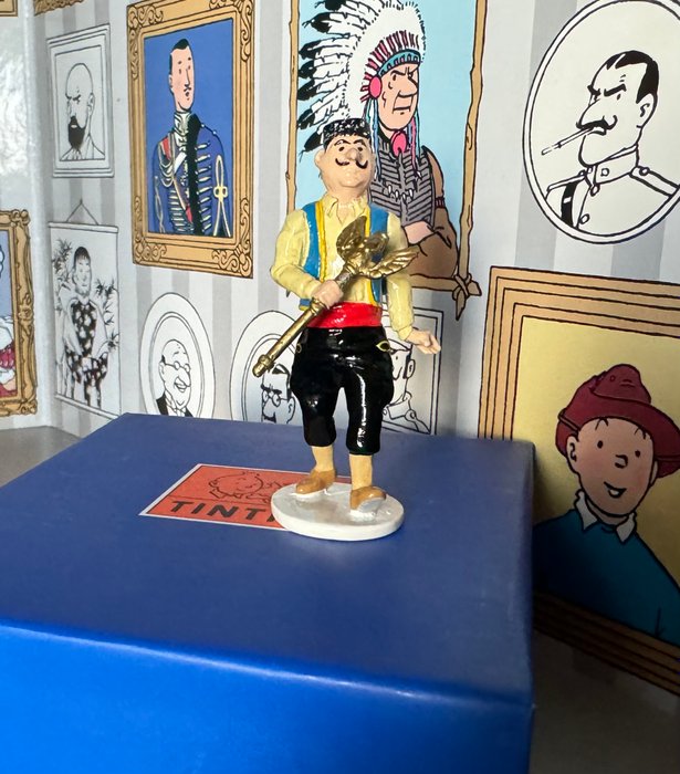 Moulinsart - Tintin - 46528 - Voleur de sceptre - Carte de Voeux 1972 - 1 Figurine - 2019